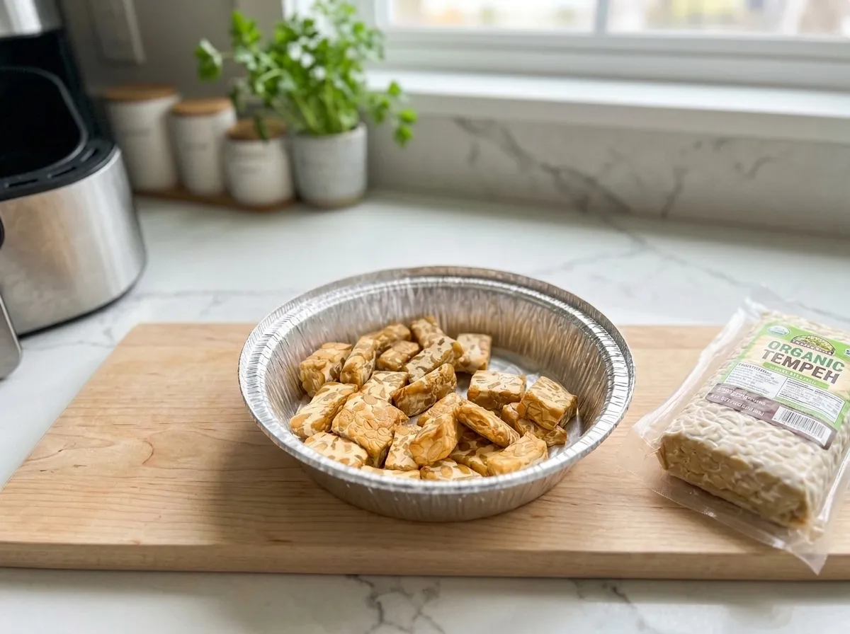 High-Protein Afternoon Tea Snack — Air-Fried Tempeh